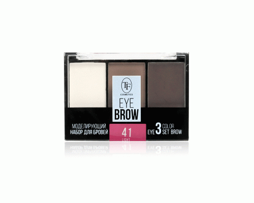 Набор теней для бровей TF Eyebrow 3 Color Set с закрепляющим воском т. 041 светлый (У-12) (236 957)