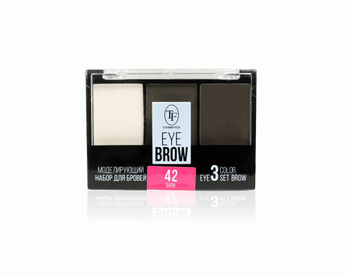 Набор теней для бровей TF Eyebrow 3 Color Set с закрепляющим воском т. 042 темный (У-12) (236 958)