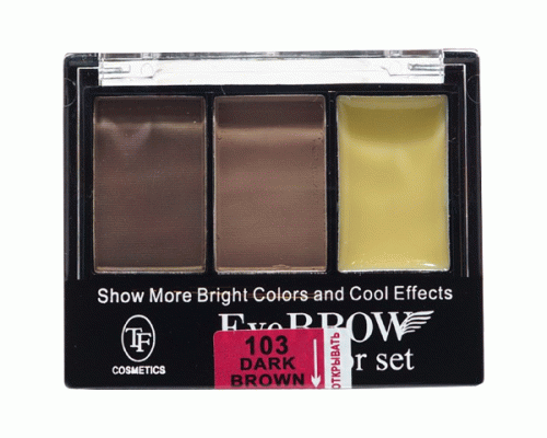 Набор теней для бровей TF Eyebrow 3 Color Set с закрепляющим воском т. 103 мягкий коричневый (У-12) (37 386)