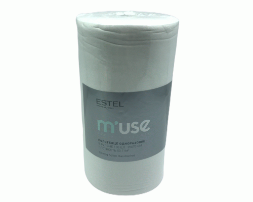 Полотенце одноразовое 35*70см в рулоне 100шт спанлейс ESTEL M`USE (У-6) /MU/PR100/ (181 835)