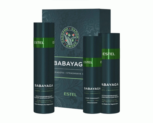 ESTEL BabaYaga BBY/Set Набор для волос (шампунь 250мл, маска 200мл, спрей термозащита 200мл) (У-5) (219 795)