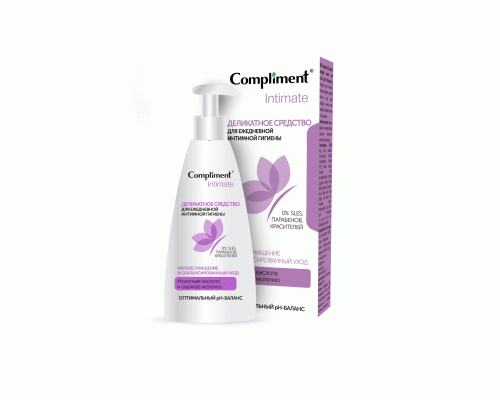 Гель для интимной гигиены Compliment Intimate 250мл деликатный (У-12) (270 731)