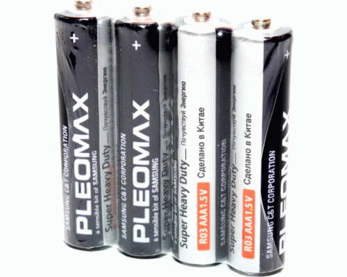 Батарейки солевые ААА R03 Samsung Pleоmax /4/60/960/ (148 272)