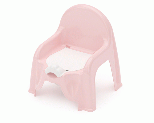 Горшок-стульчик розовый /М1528/ (168 476)
