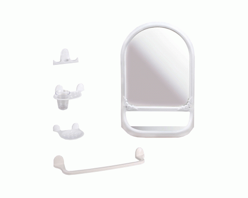 Набор для ванной комнаты Аква №5 белый /М5555/UD-180497/ (162 835)