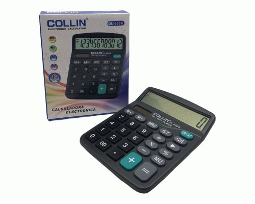 Калькулятор 12 разрядный Collin /JL-666S/ (93 842)