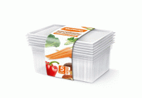 Набор контейнеров для заморозки  5шт 1,0л Хозяюшка Мила универсальный (164 800)