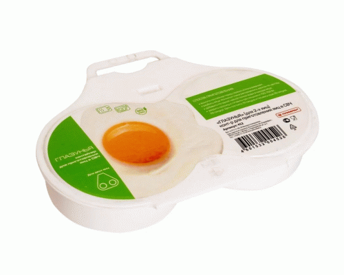 Контейнер для приготовления яиц в СВЧ глазунья 2 яйца /45200/77491/ (150 200)