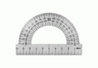 Транспортир 10см, 180° ArtSpace металлический /ТС-10/ (279 306)