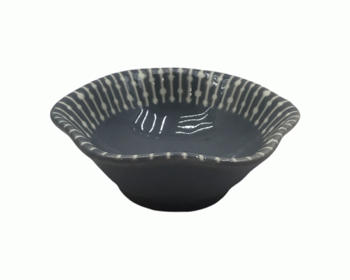 Солонка керамика d-10,5*3см серый (278 137)