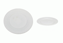 Тарелка плоская d-20см стеклокерамика белая (У-6/48) (74 393)