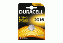 Батарейки литиевые 3V таблетка CR2016 Duracell на блистере /1/ (280 708)