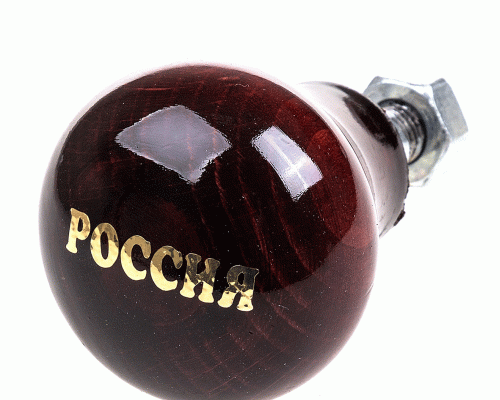Ручка на руль лентяйка металл Россия дерево (255 657)