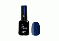 Shellac Olystyle 10мл т. 043 синий с глиттером (У-3) (193 240)