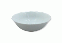 Тарелка глубокая d-13см стеклокерамика белая (У-6/72) (74 360)