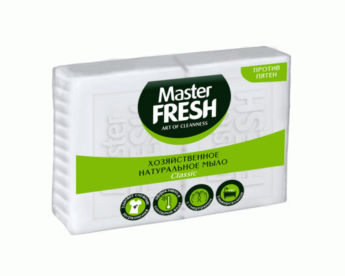 Мыло хозяйственное Master Fresh 2шт*125г натуральное белое (У-20) (231 370)