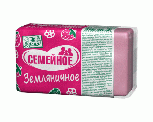 Мыло Весна Семейное 140г земляничное (У-44) (207 106)