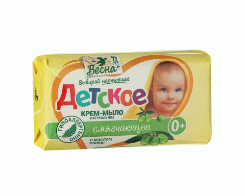 Мыло детское Весна 90г с маслом оливы (У-6) (207 210)