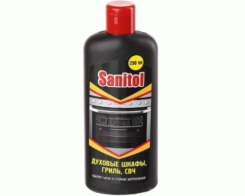 Чистящее средство для духовых шкафов, СВЧ, грилей Sanitol 250мл (У-16) (73 655)