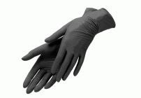 Перчатки нитриловые Ecolat M черные 100шт (280 412)