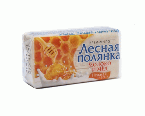 Крем-мыло Лесная полянка 140г молоко и мед (283 144)