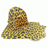Набор для бани Леопард (шапка, коврик, рукавица) Бацькина баня (У-10) (281 706)