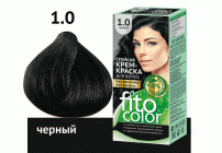 Крем-краска для волос стойкая Fitocolor т. 1.0 черный 115мл (283 737)