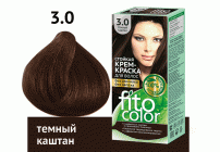 Крем-краска для волос стойкая Fitocolor т. 3.0 темный каштан 115мл (283 738)