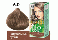 Крем-краска для волос стойкая Fitocolor т. 6.0 натуральный русый 115мл (283 747)