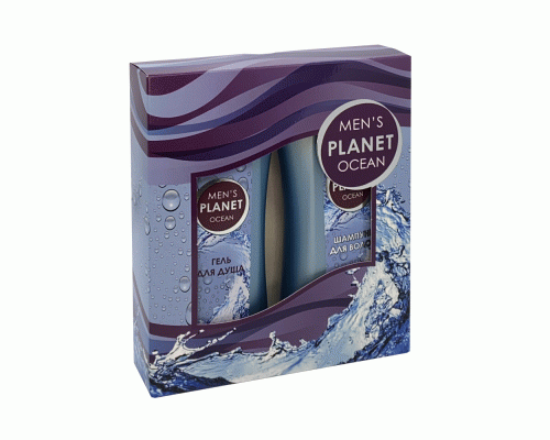 ПН муж. Men`s Planet OCEAN (шампунь 250мл, гель для душа 250мл) (50 270)