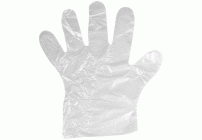 Перчатки полиэтиленовые 100шт р-р М прозрачные (156 307)