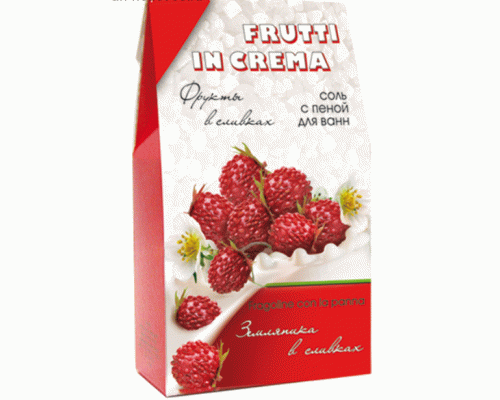 Соль для ванн с пеной Негоциант 500г Frutti In Crema земляника в сливках (У-24) (150 602)