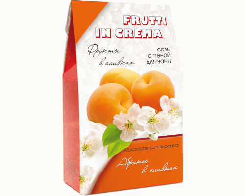 Соль для ванн с пеной Негоциант 500г Frutti In Crema абрикос в сливках (У-24) (129 184)