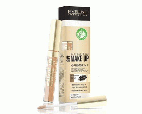 Корректор Eveline Prof. Art Make-up 2в1 т. 07 слоновая кость 7мл (У-3) /387943/ (114 670)