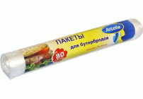 Пакеты для бутербродов  80шт/2,5л 20*35см Антелла (У-40) (109 390)