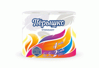 Туалетная бумага Перышко двухслойная  4шт (У-12) /0585/ (108 673)