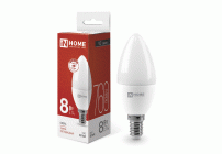 Лампа светодиодная In Home свеча  8Вт 230В E14 4000K 760Лм (285 169)