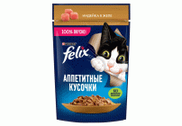 Felix  75г Аппетитные кусочки индейка в желе (288 382)