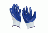 Перчатки нейлоновые с нитриловым покрытием синие в/с MAXI (285 180)