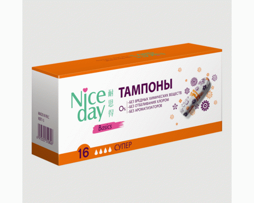 Тампоны Nice Day 16шт Super /NDT1-2/34859/ (290 764)