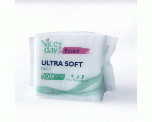 Прокладки ежедневные Nice Day Basic Ultra  20шт 155мм Soft /NDE2-1/28940/ (290 756)