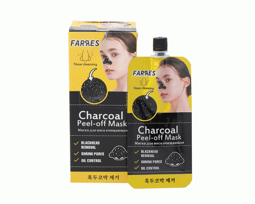 Маска-пленка для носа Farres очищающая с углем (291 018)