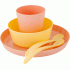 Набор детской посуды 5 предметов Lalababy Follow Me персиковая карамель (290 007)