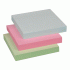 Блок для записей 100л 7,6*7,6см розовый, голубой, зеленый (291 443)