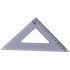 Треугольник 13см,  45° 45° 90° пластиковый прозрачный (291 474)