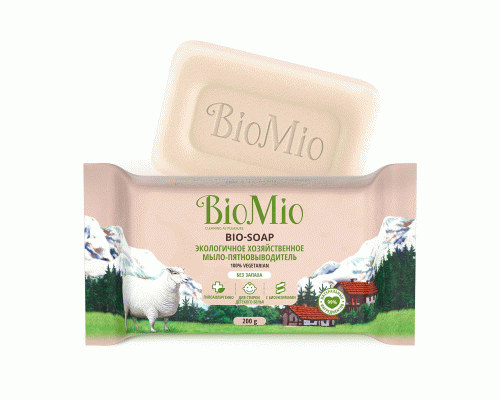 Мыло хозяйственное BioMio Bio 200г пятновыводитель без запаха (289 983)