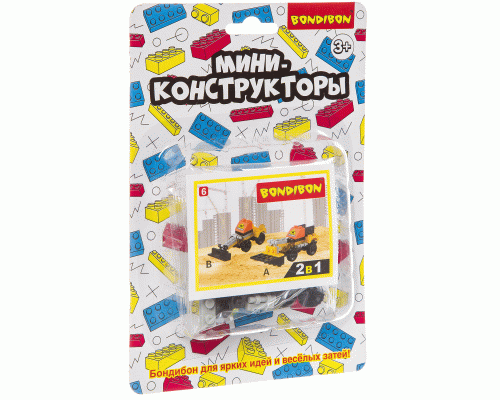 Конструктор-мини Bondibon Стройка в ассортименте /М7614-1/ (291 566)