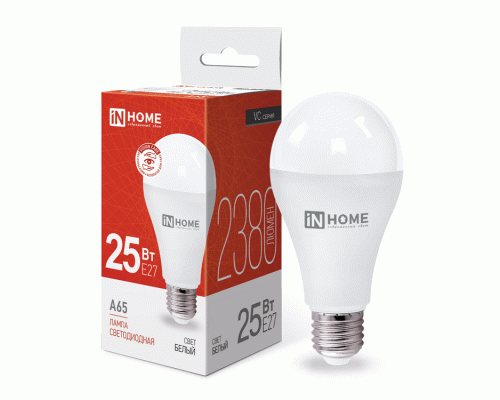 Лампа светодиодная In Home 25Вт 230В E27 4000K 2380Лм (285 167)