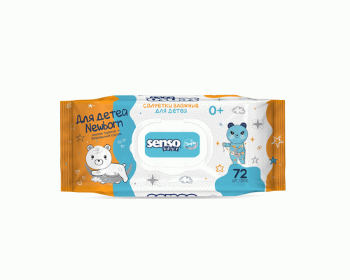 Салфетки влажные детские Senso Baby Simple  72шт (293 008)