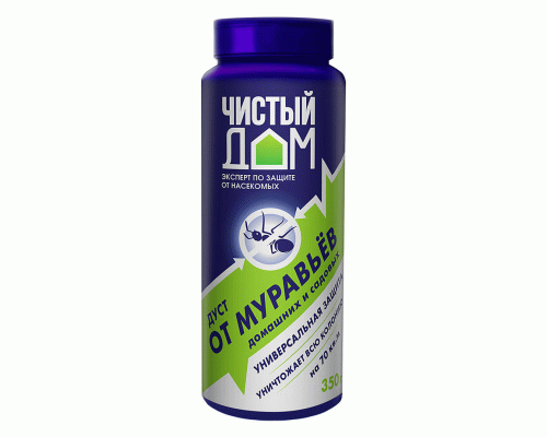 ДУСТ от муравьев 350г Чистый дом (293 719)